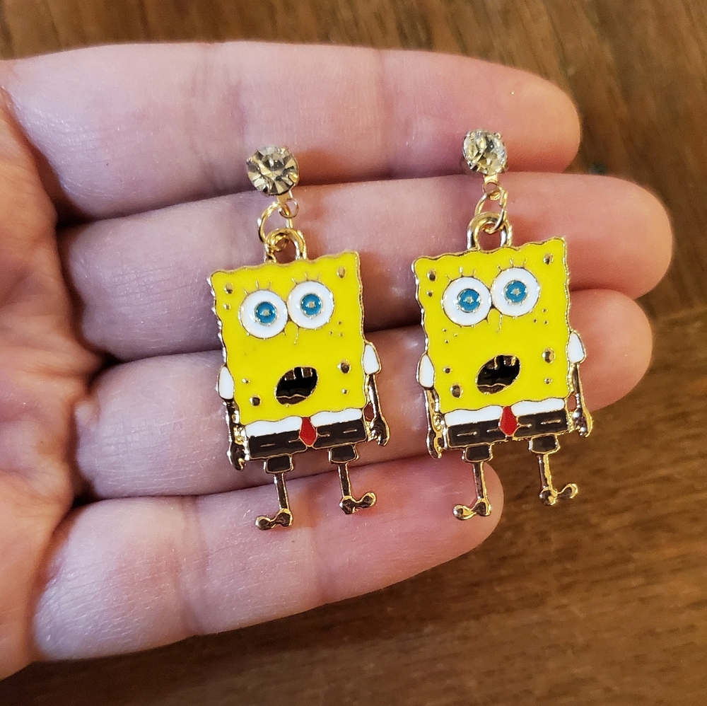 NWOT SpongeBob Squarepants Earrings - Picture 2 of 4
